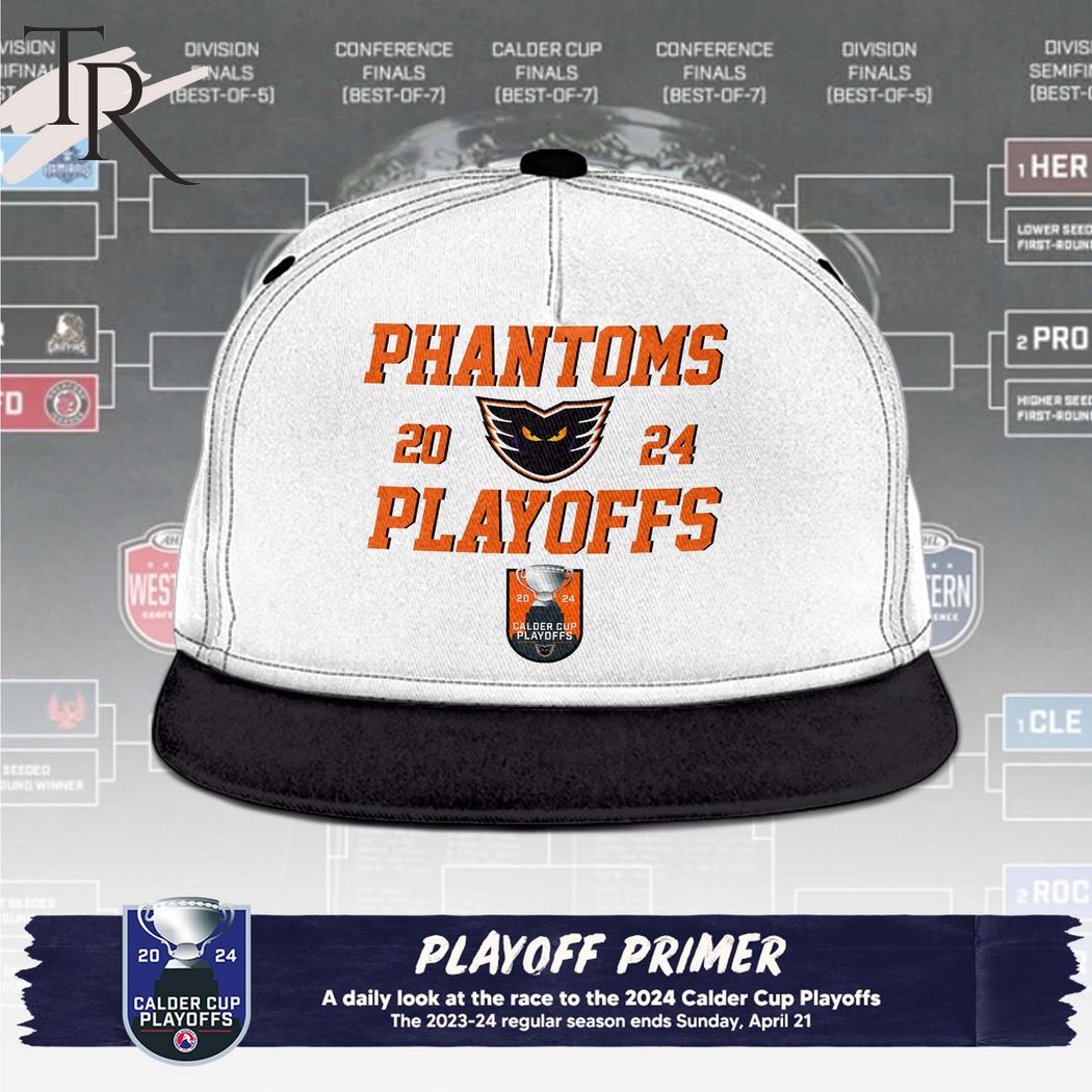 AHL Lehigh Valley Phantoms 2024 Calder Cup Playoffs Hoodie, Cap - White