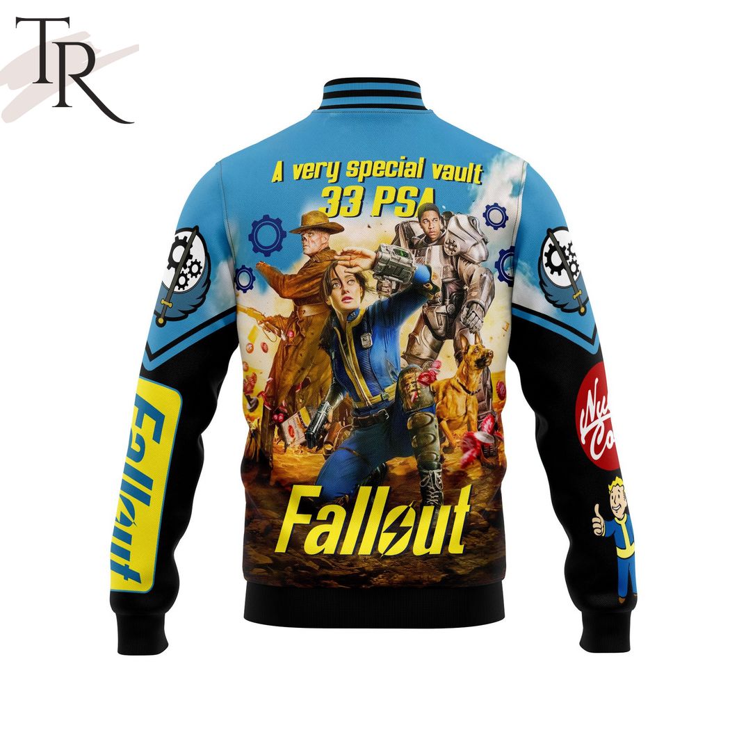 A Very Special Vault 33 PSA Fallout Baseball Jacket