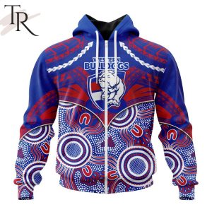 AFL Western Bulldogs Special Indigenous Mix Polynesian Design Hoodie