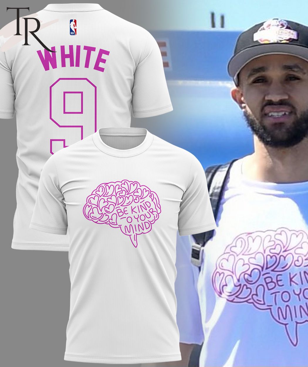 Boston Celtics x Derrick White Be Kind To Your Mind T-Shirt