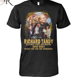 Richard Tandy Electric Light Orchestra 1948-2024 Thank You For The Memories T-Shirt