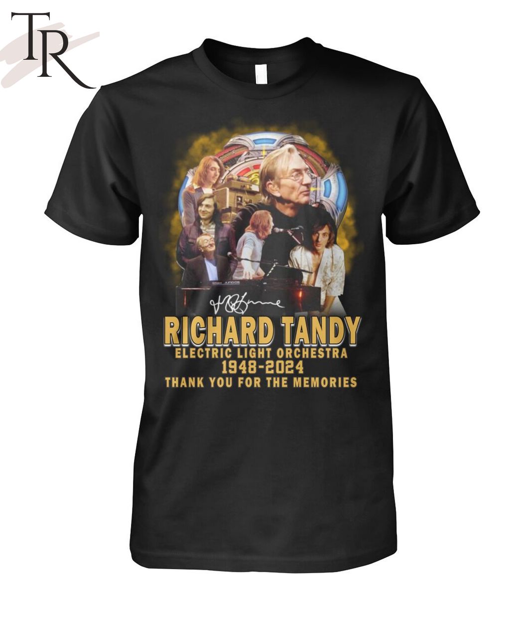 Richard Tandy Electric Light Orchestra 1948-2024 Thank You For The Memories T-Shirt