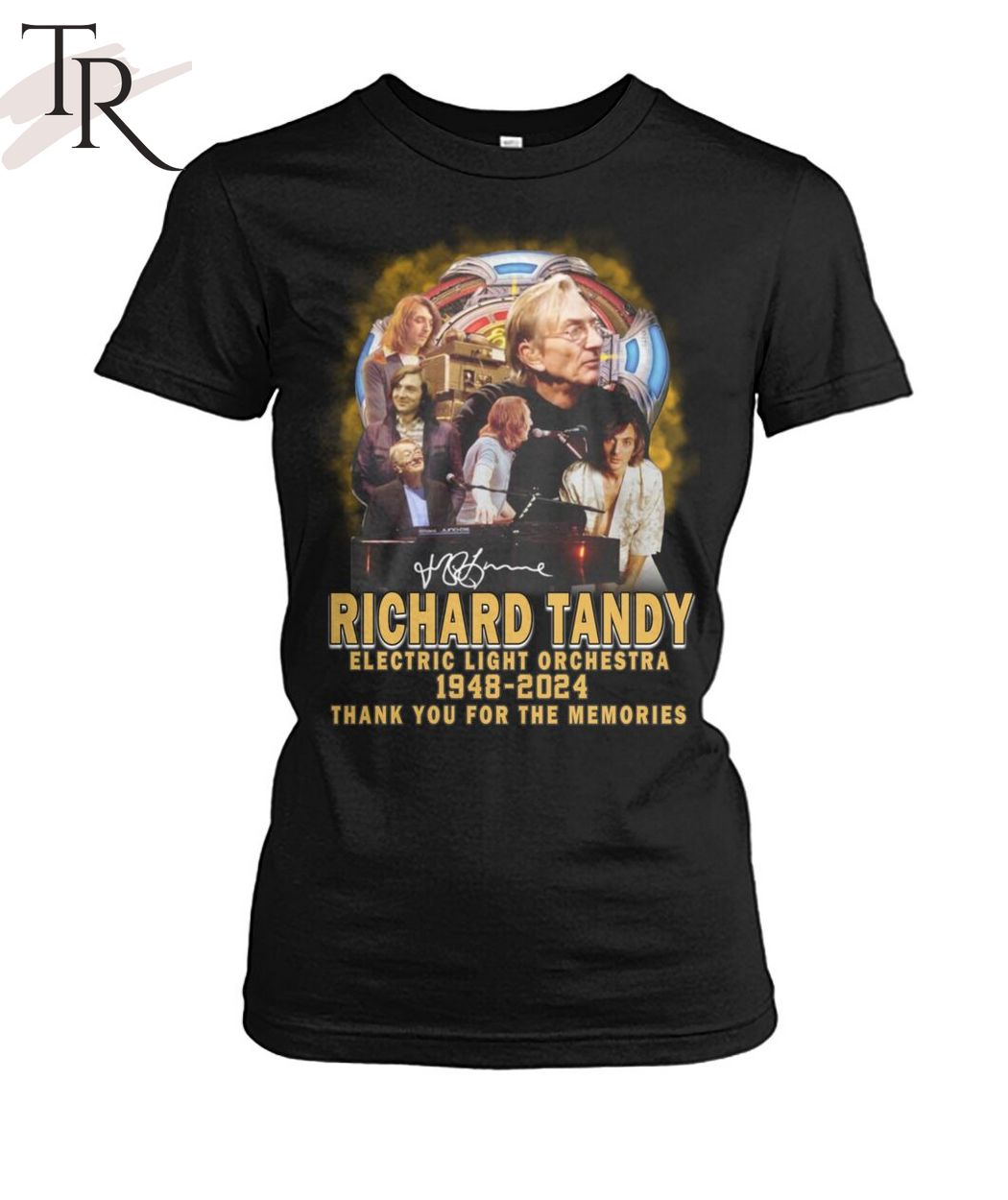 Richard Tandy Electric Light Orchestra 1948-2024 Thank You For The Memories T-Shirt