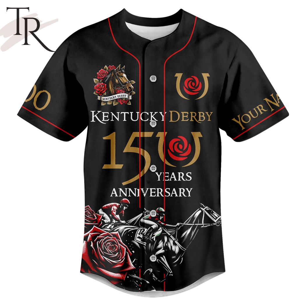 Kentucky Derby 15 Years Anniversary Custom Baseball Jersey