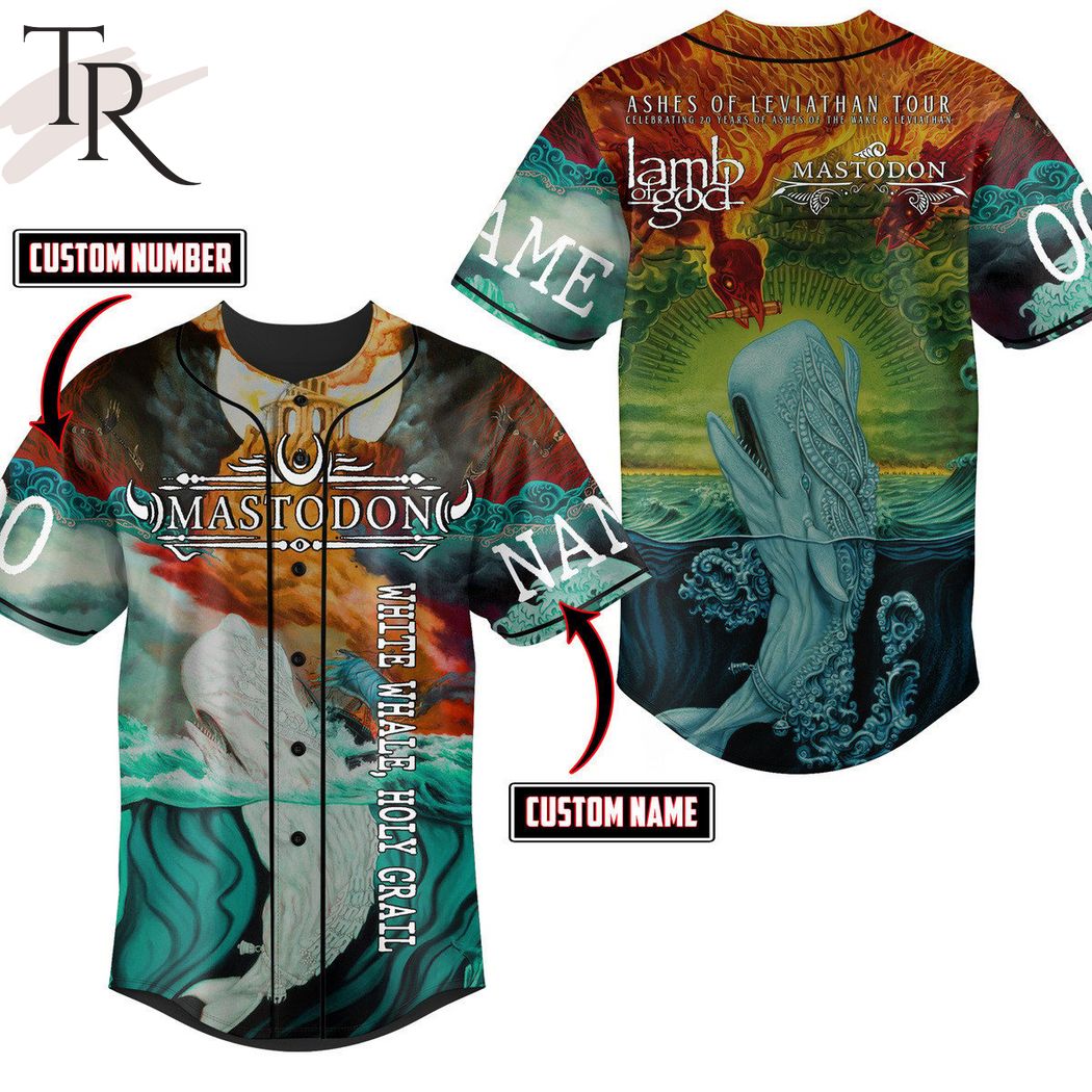Lamb of God & Mastodon Ashes of Leviathan Tour Custom Baseball Jersey