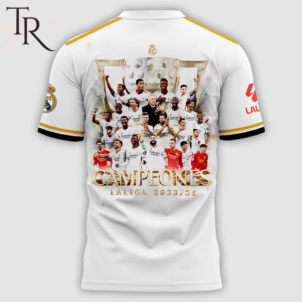 Real Madrid CF Campeones Laliga 2023-24 - 36 3D T-Shirt