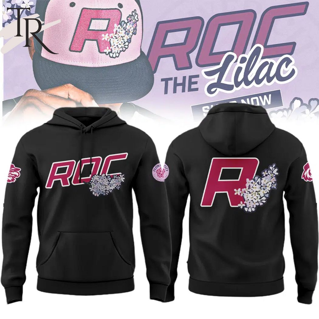 Rochester Red Wings Roc the Lilac Hoodie - Black