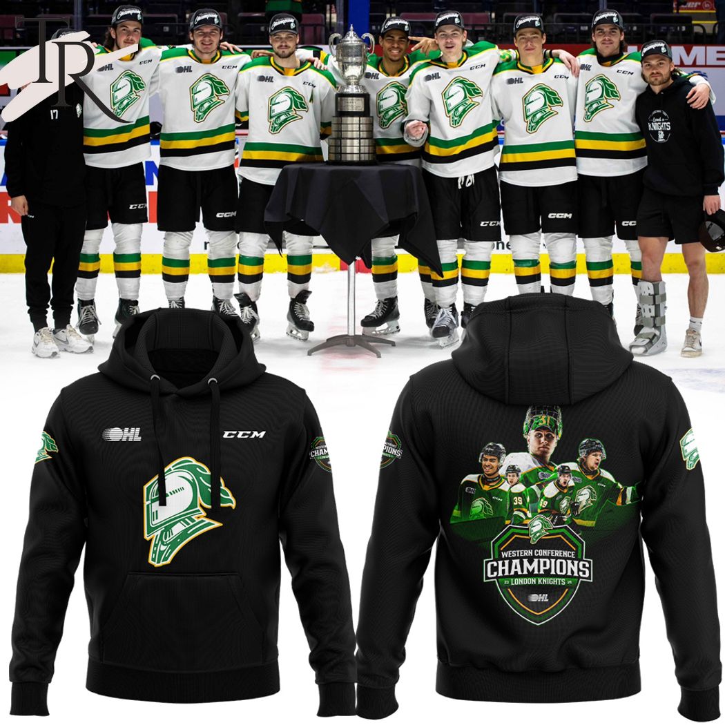 OHL London Knights Western Conference Champions 23-24 Hoodie, Longpants, Cap - Black