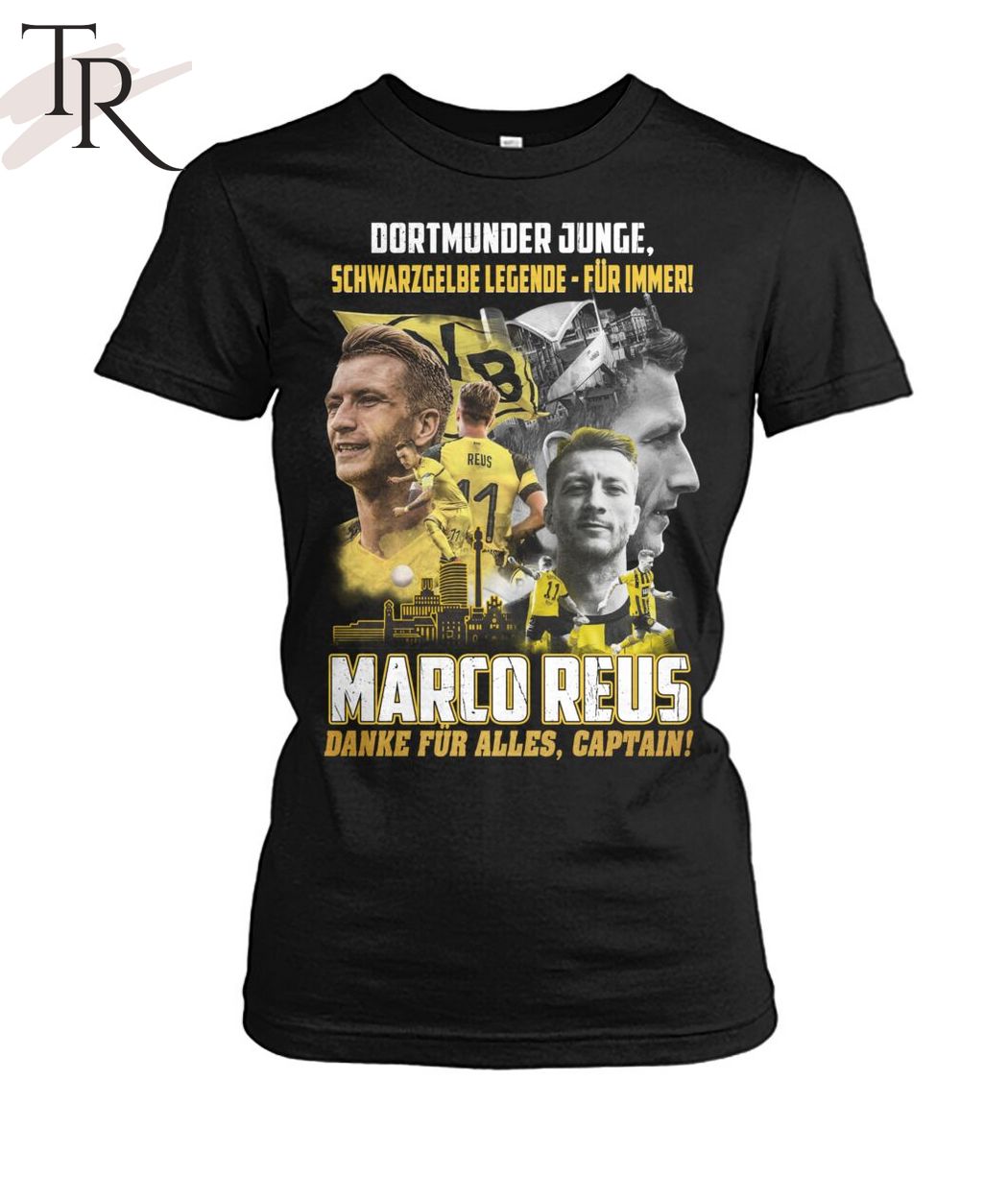 Dortmunder Junge Schwarz Gelbe Legende - Fur Immer Marco Reus Danke Fur Alles, Captain T-Shirt