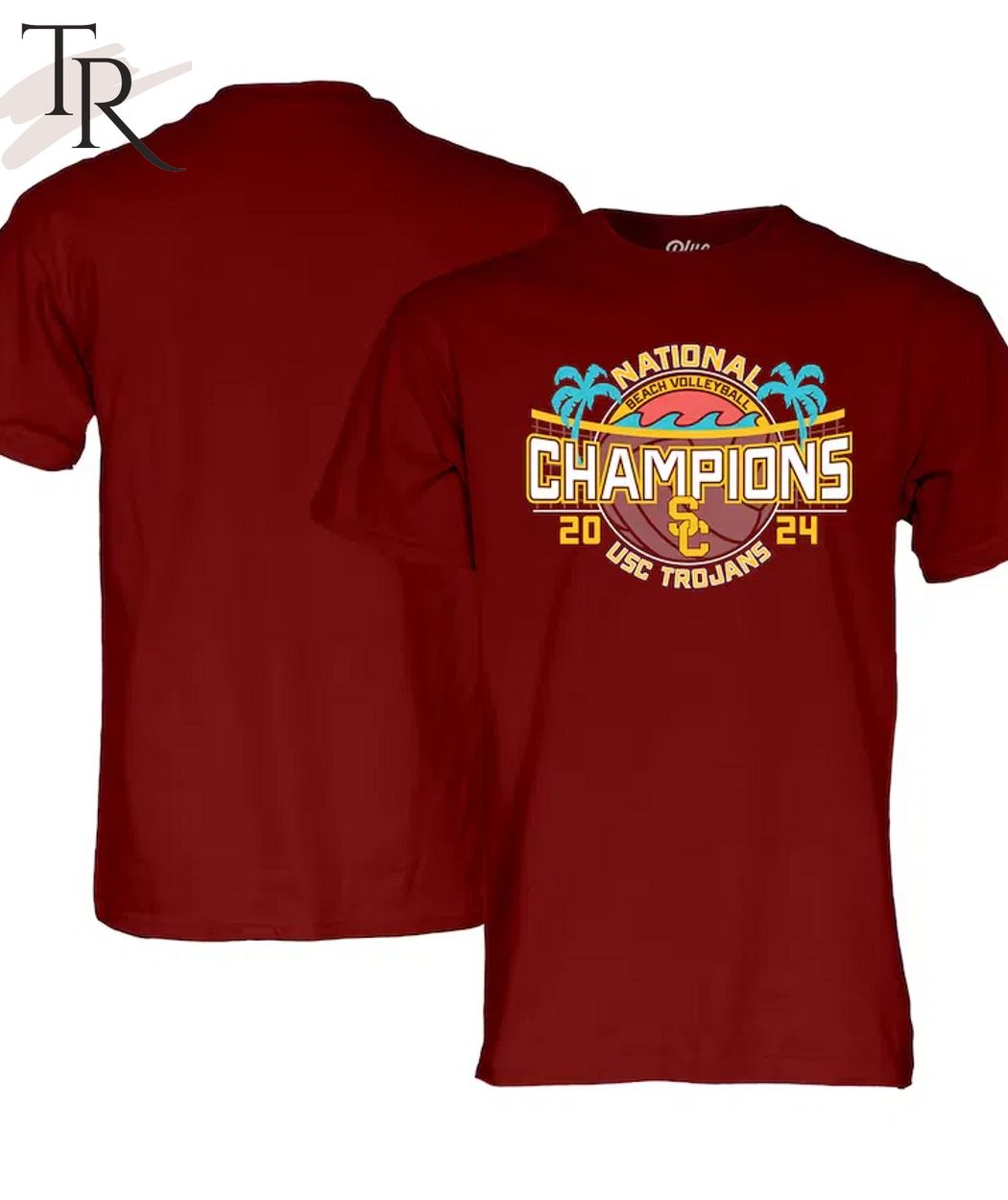 USC Trojans 2024 NCAA Beach Volleyball National Champions T-Shirt