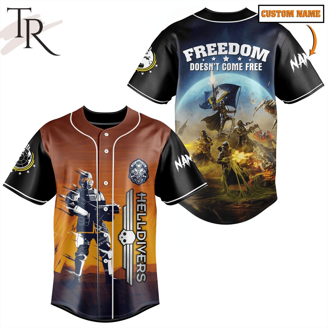 Helldivers Freedom Doesn't Come Free Custom Baseball Jersey