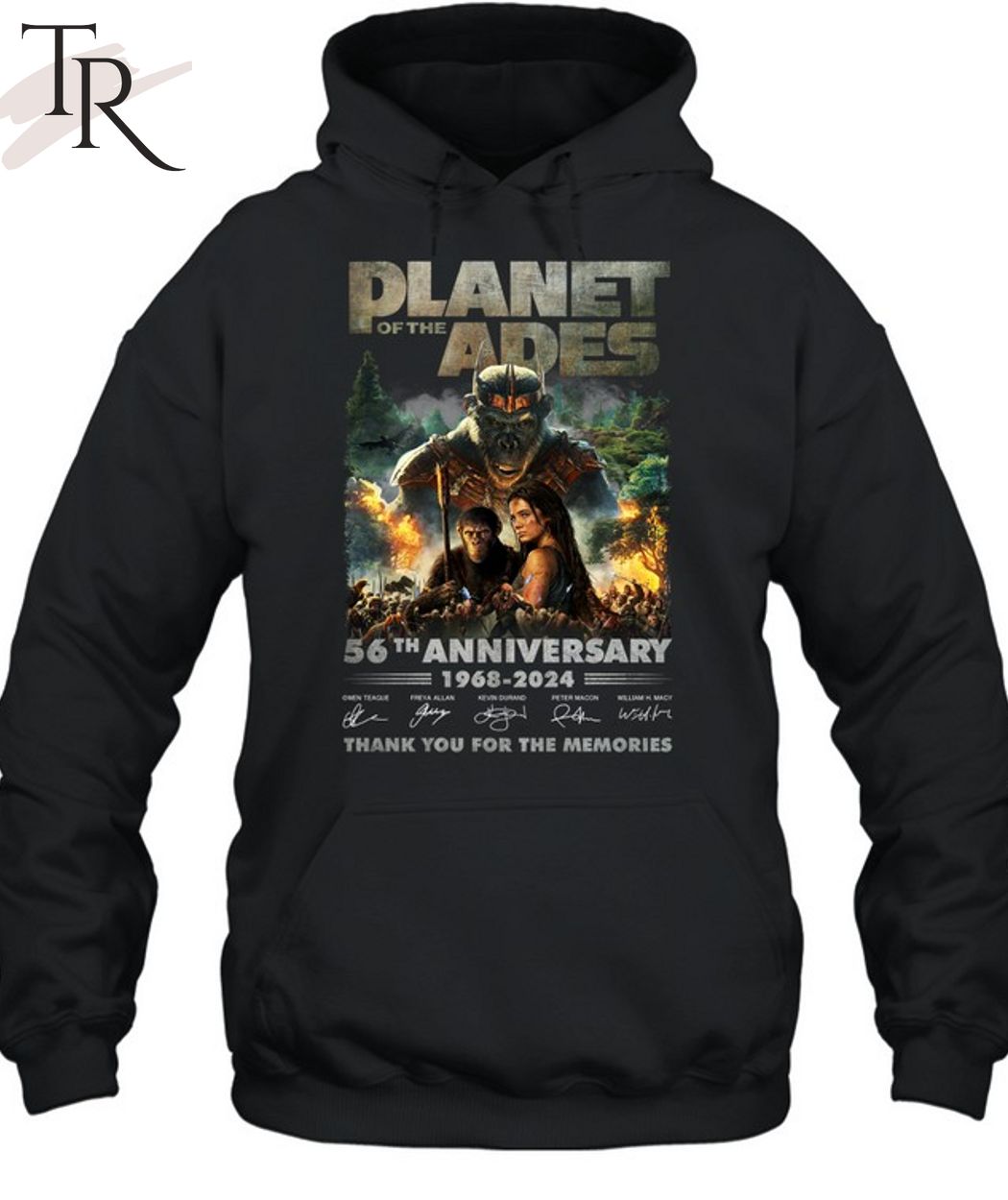 Kingdom Of The Planet Of The Apes 56th Anniversary 1968-2024 Thank You For The Memories T-Shirt