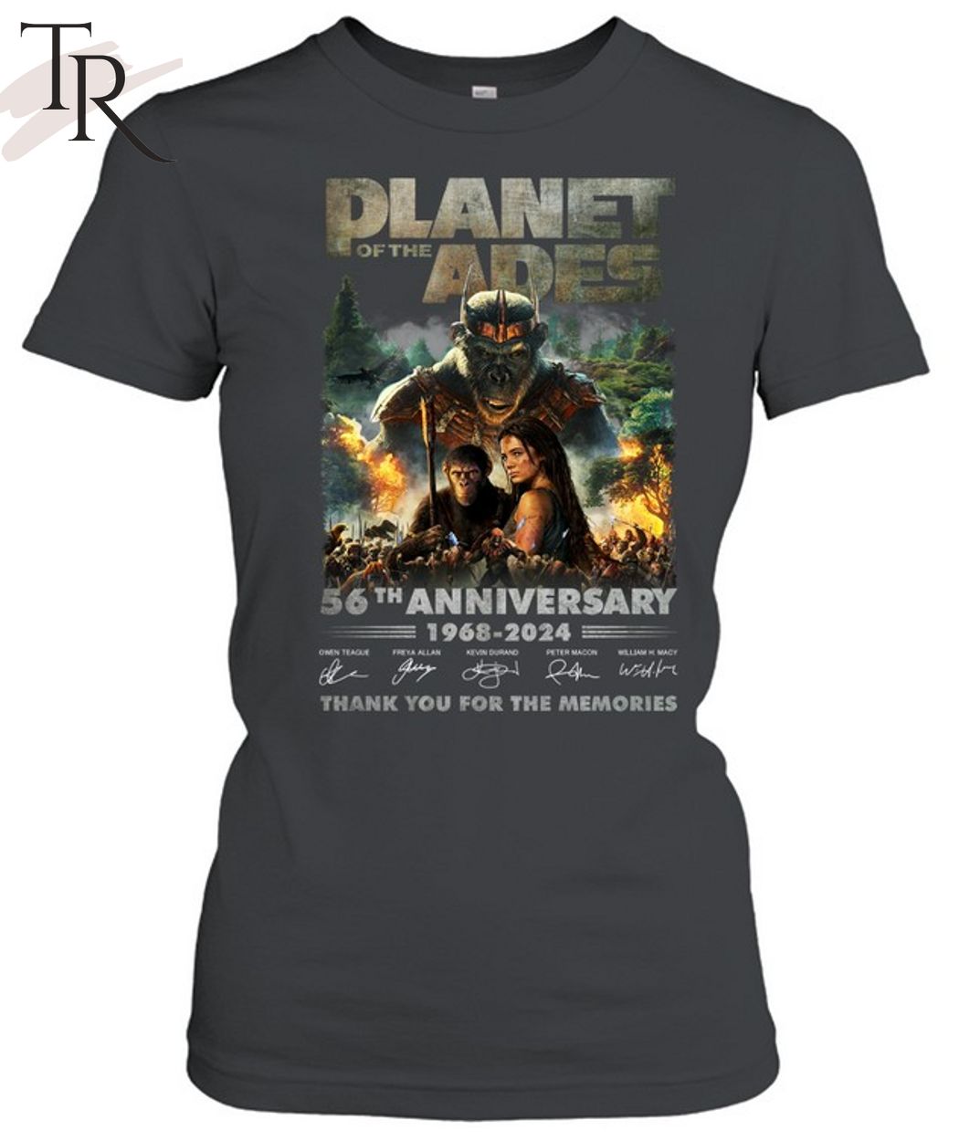 Kingdom Of The Planet Of The Apes 56th Anniversary 1968-2024 Thank You For The Memories T-Shirt