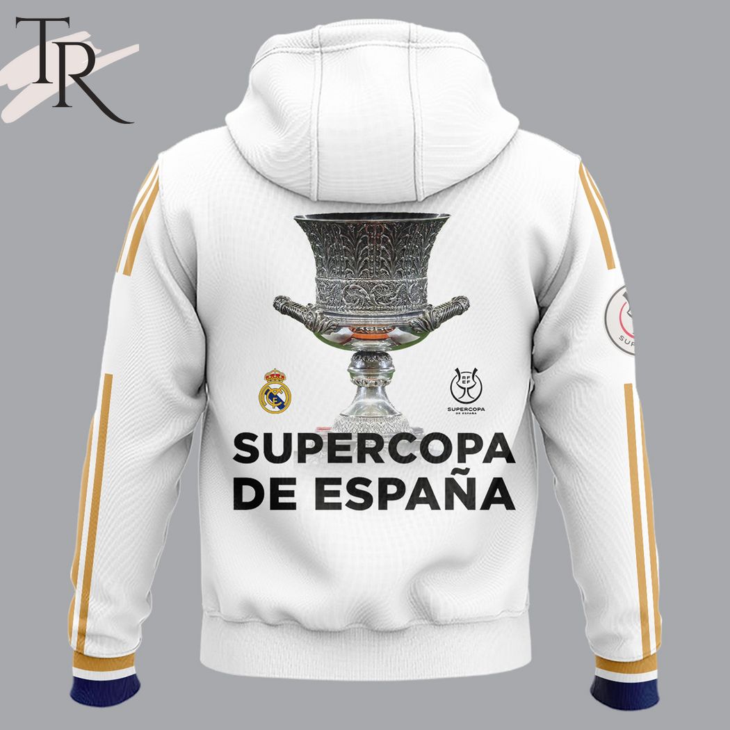 Real Madrid Club Supercopa de Espana 2024 Hoodie, Longpants, Cap