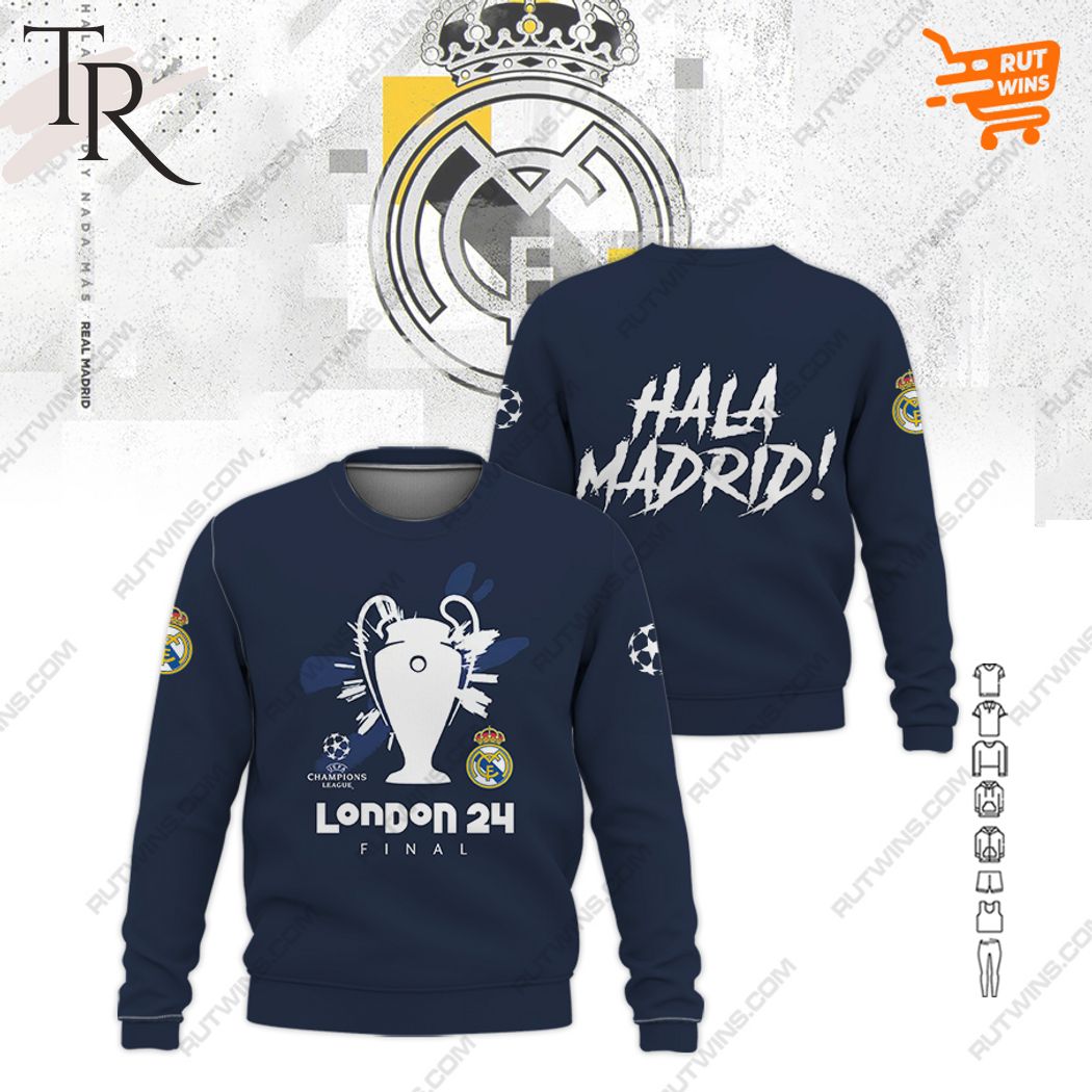 Real Madrid Champions League London 24h Final Hala Madrid Hoodie