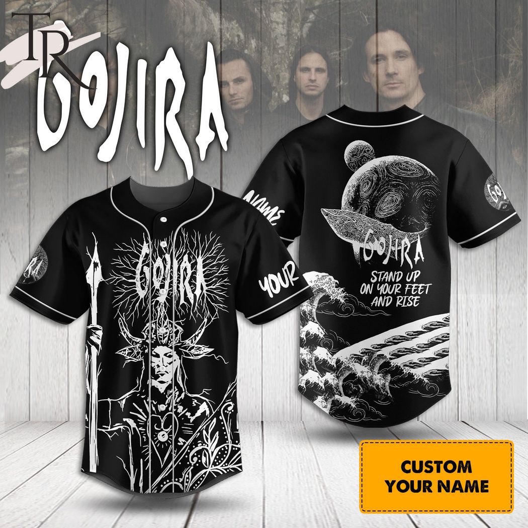 Gojira Stand Up On Your Feet And Rise Custom Baseball Jersey