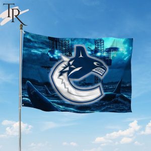 Vancouver Canucks NHL 2024 Protecting Our Waters Flag