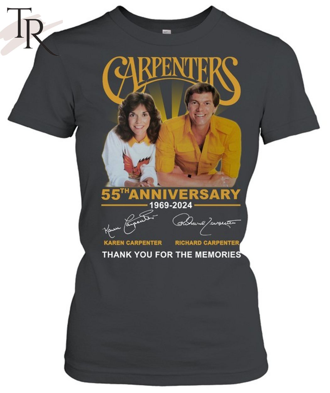 Carpenters 55th Anniversary 1969-2024 Thank You For The Memories T-Shirt