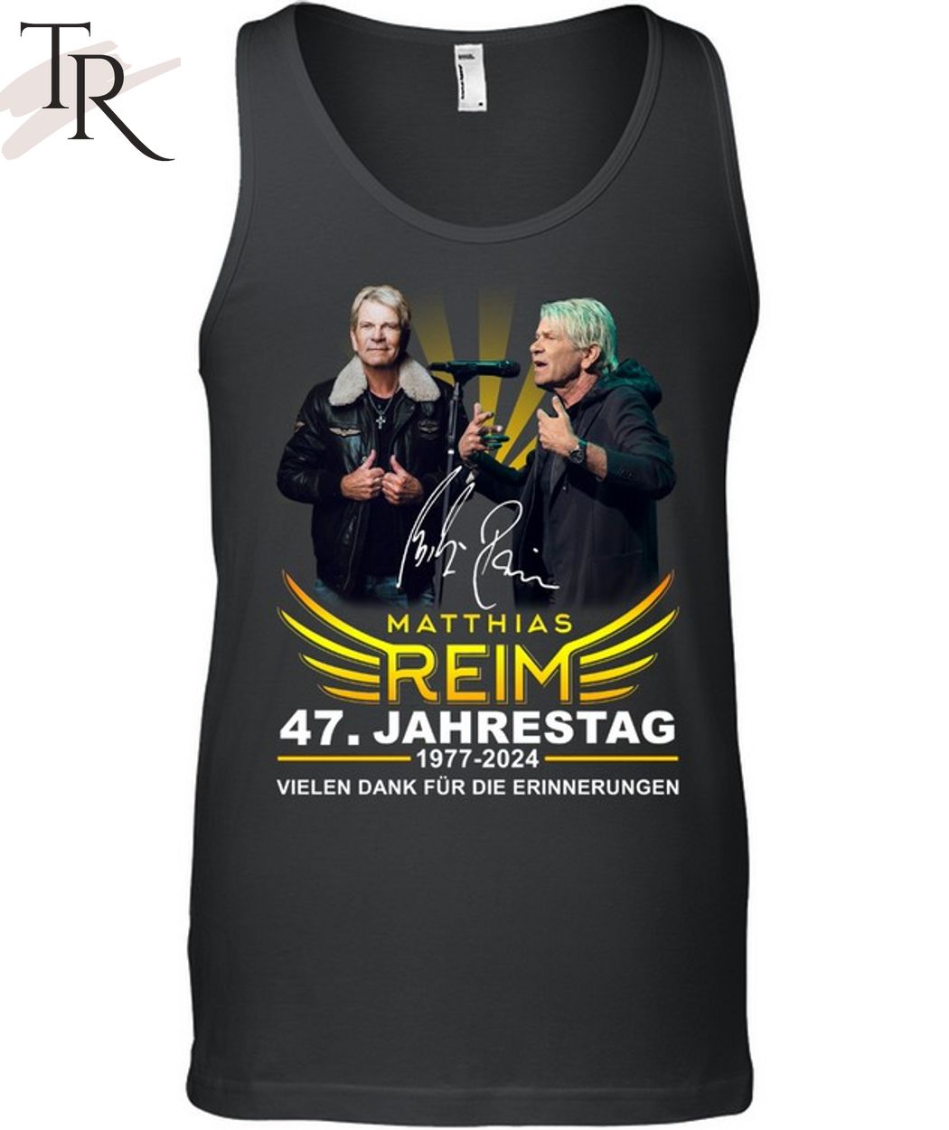 Matthias Reim 47. Jahrestag 1977-2024 Vielen Dank Fur Die Erinnerungen T-Shirt