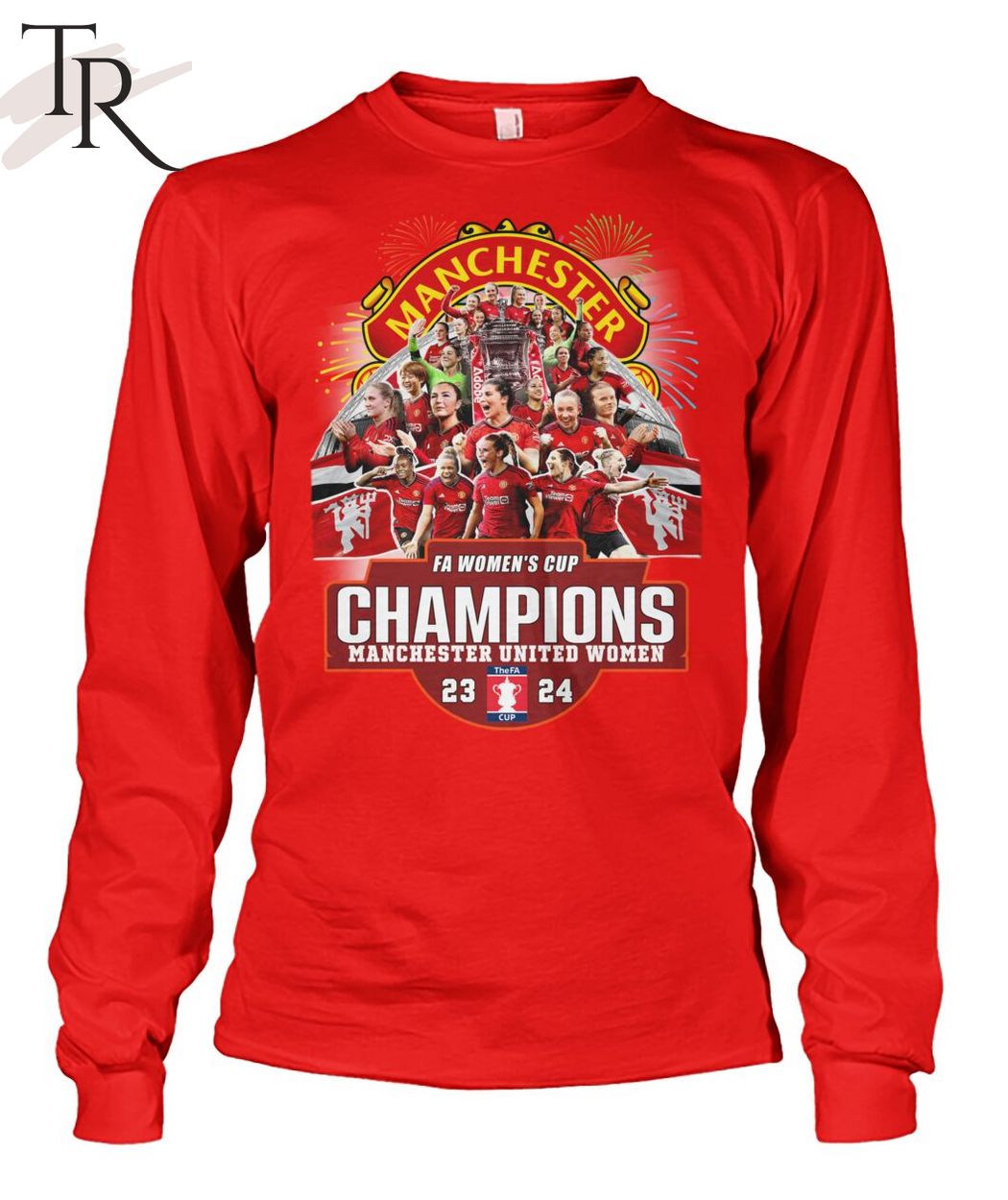 FA Women's Cup Champions Manchester United Women 23-24 T-Shirt