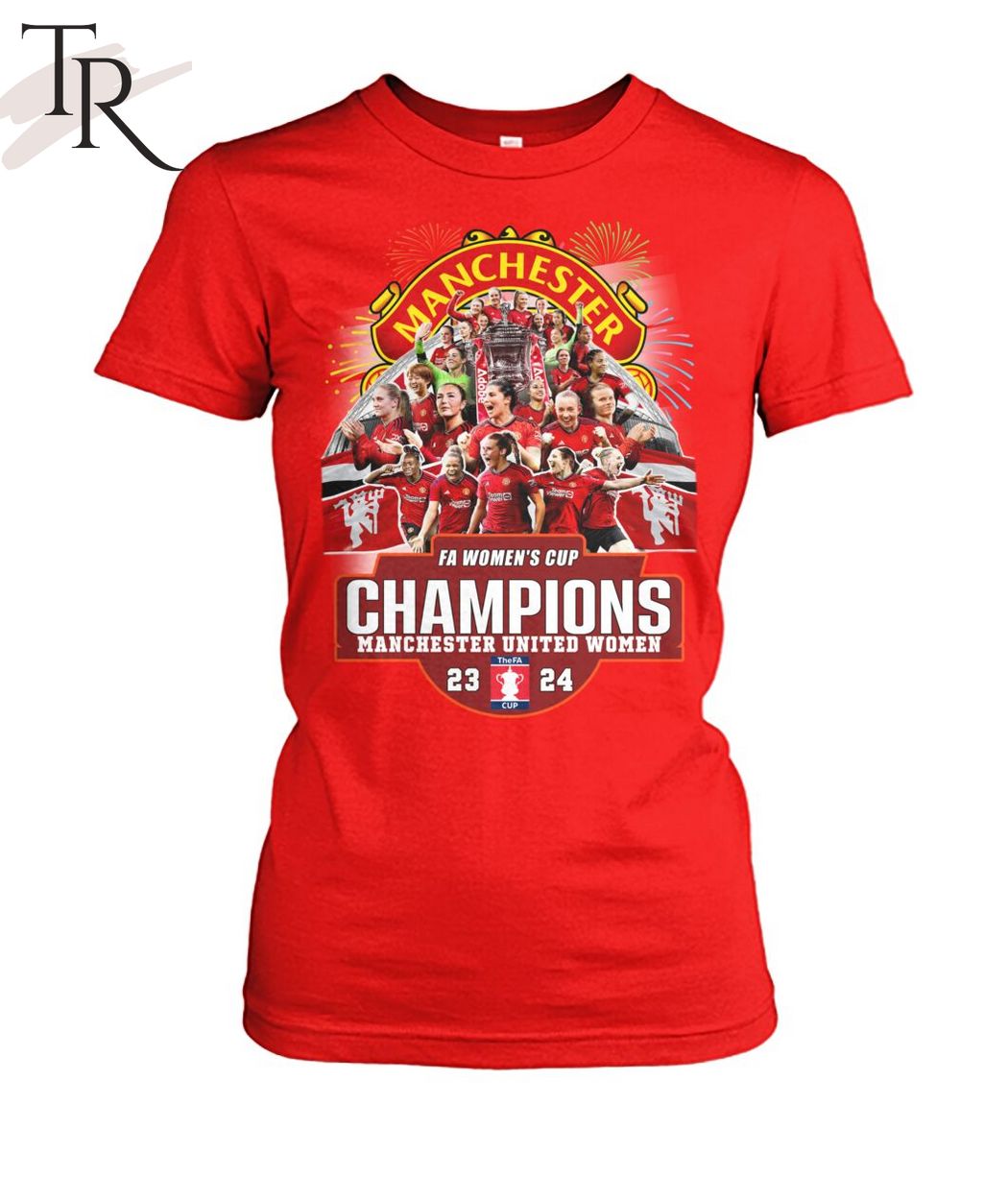 FA Women's Cup Champions Manchester United Women 23-24 T-Shirt