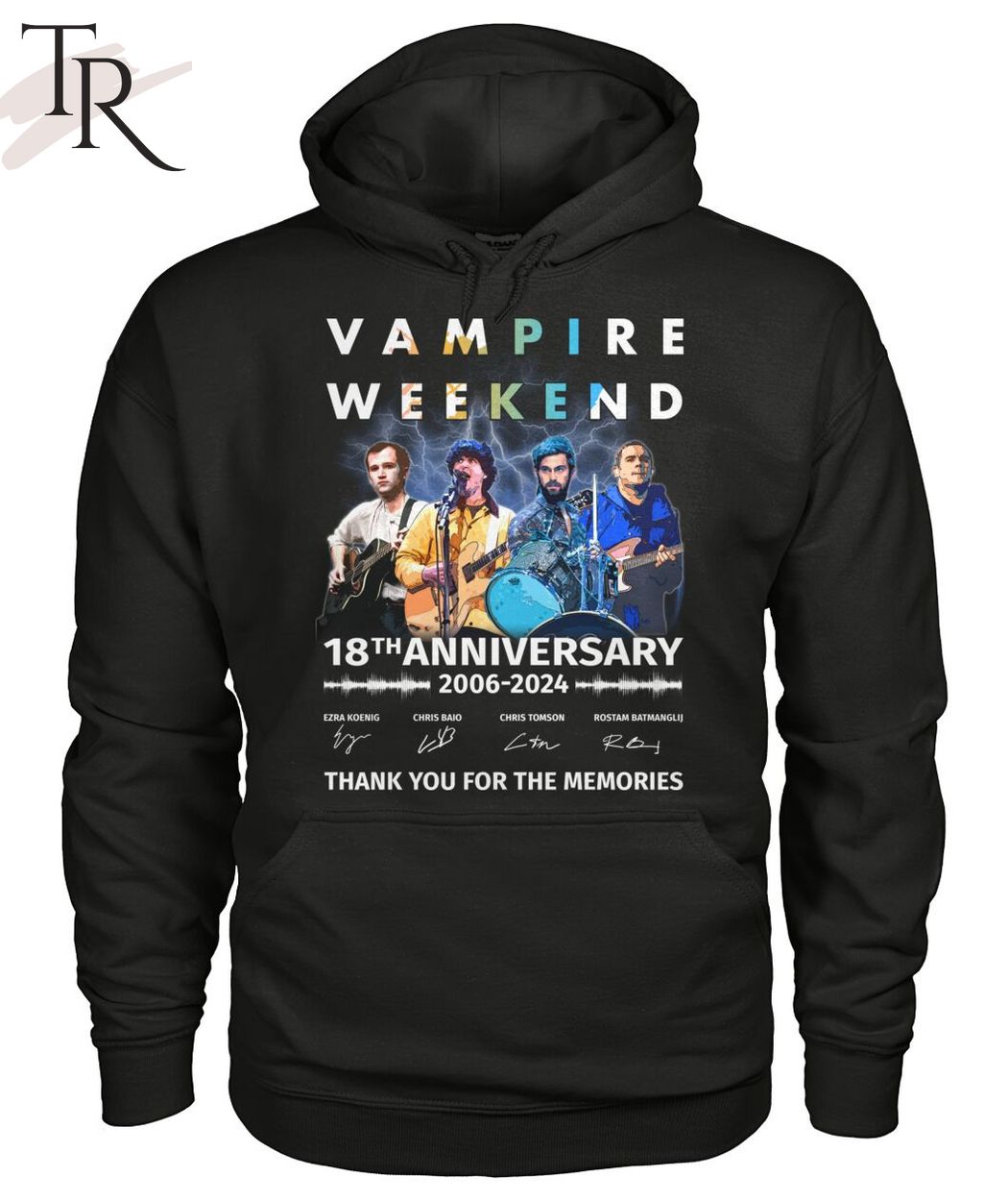 Vampire Weekend 18th Anniversary 2006-2024 Thank You For The Memories T-Shirt