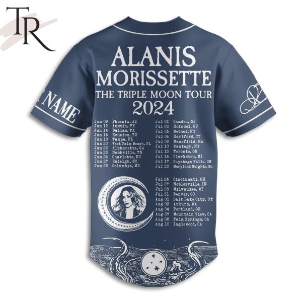 Alanis Morissette The Triple Moon Tour 2024 Custom Baseball Jersey