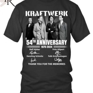 Kraftwerk 54th Anniversary 1970-2024 Thank You For The Memories T-Shirt