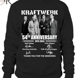 Kraftwerk 54th Anniversary 1970-2024 Thank You For The Memories T-Shirt