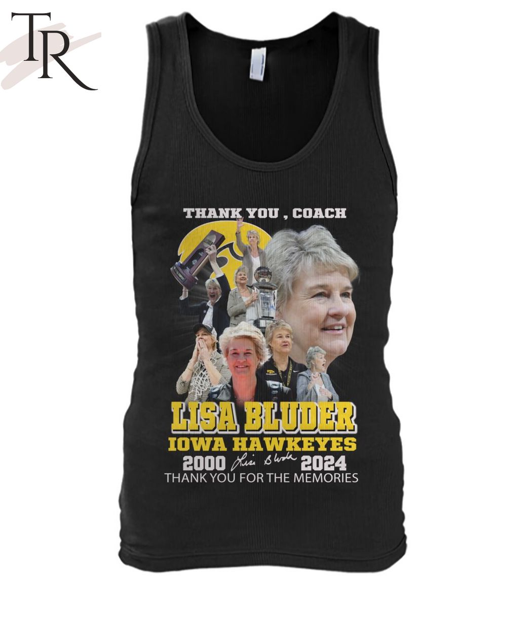 Thank You, Coach Lisa Bluder Iowa Hawkeyes 2000-2024 Thank You For The Memories T-Shirt