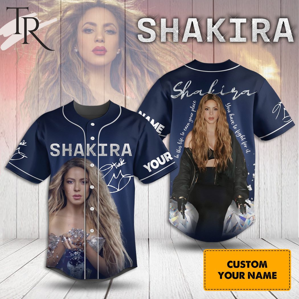 Shakira Custom Baseball Jersey