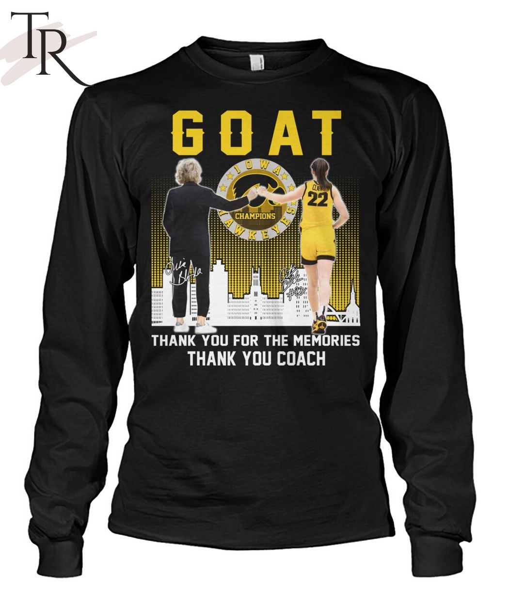 GOAT Lisa Bluder Thank You For The Memories Thank You Coach T-Shirt