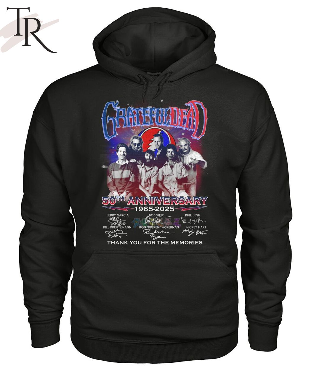 Grateful Dead 50th Anniversary 1965-2025 Thank You For The Memories T-Shirt