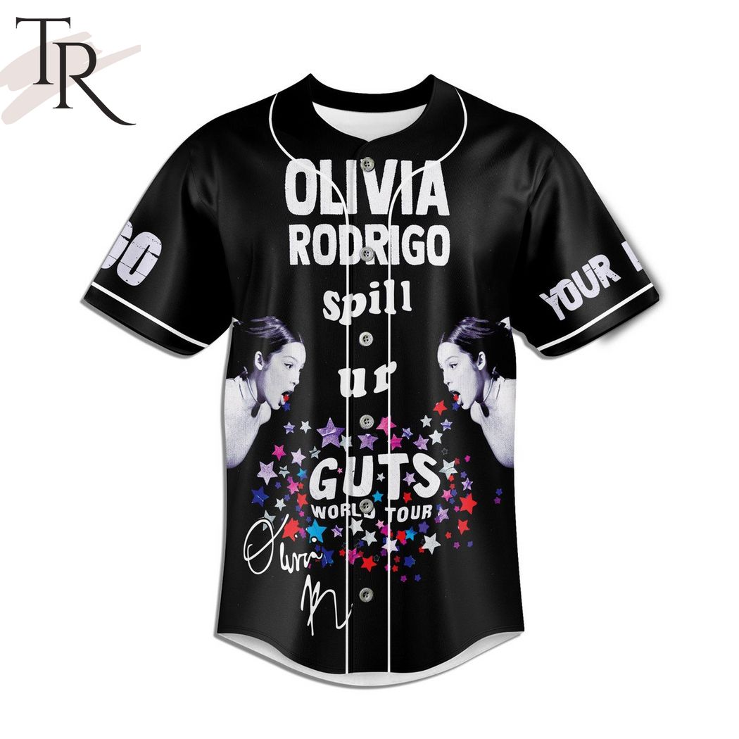 Olivia Rodrigo Spill Ur Guts World Tour I'm So Obsessed With Your Ex Custom Baseball Jersey