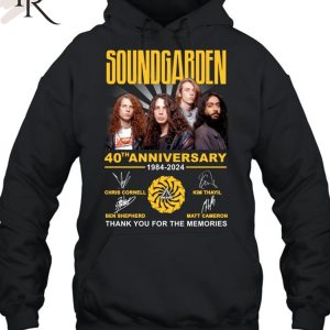Soundgarden 40th Anniversary 1984-2024 Thank You For The Memories T-Shirt