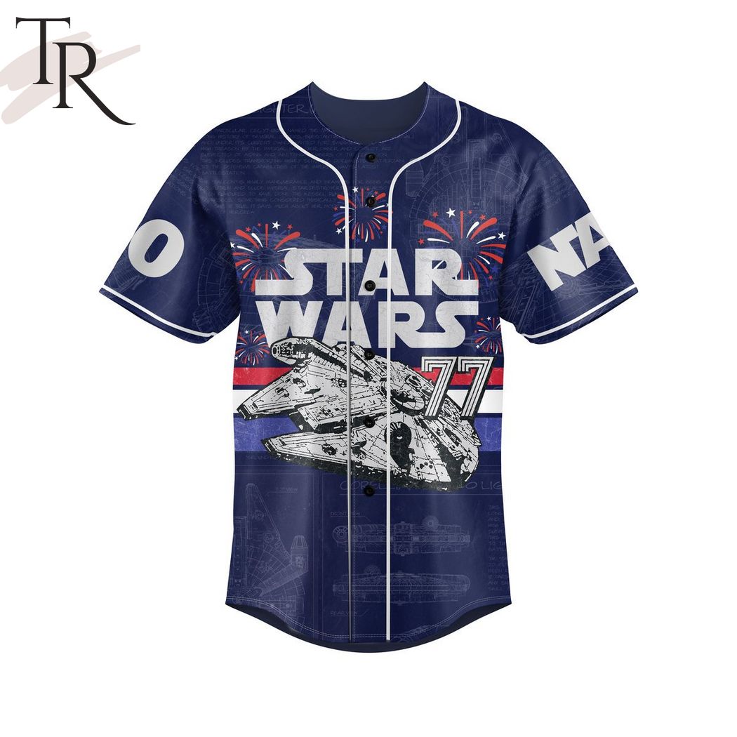 Star Wars Climb Aboard, We're Saving America With Han And Chewie Custom Baseball Jersey