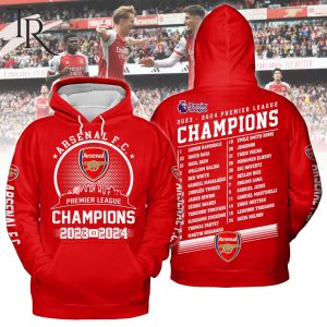 Arsenal F.C Premier League Champions 2023-2024 Hoodie