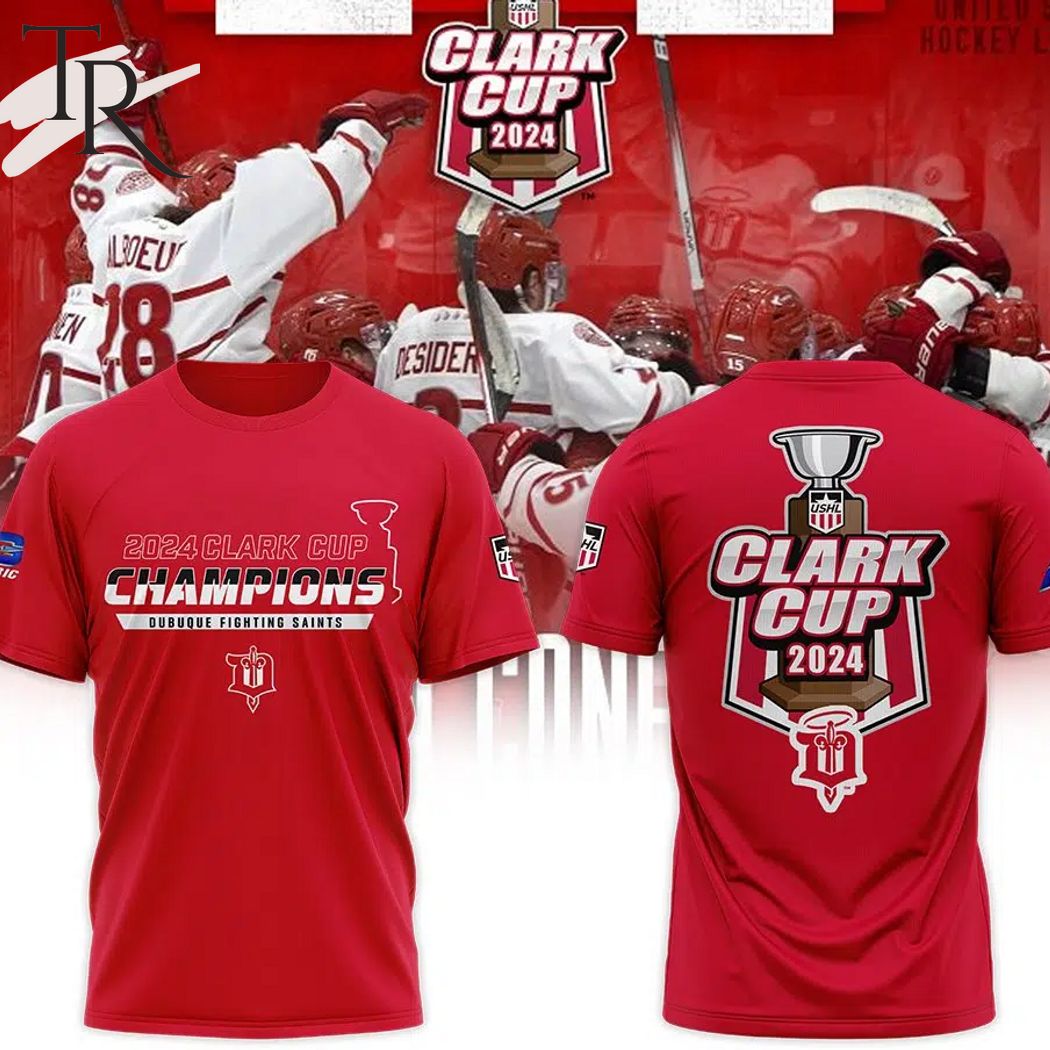 2024 Clark Cup Champions Dubuque Fighting Saints USHL Hoodie