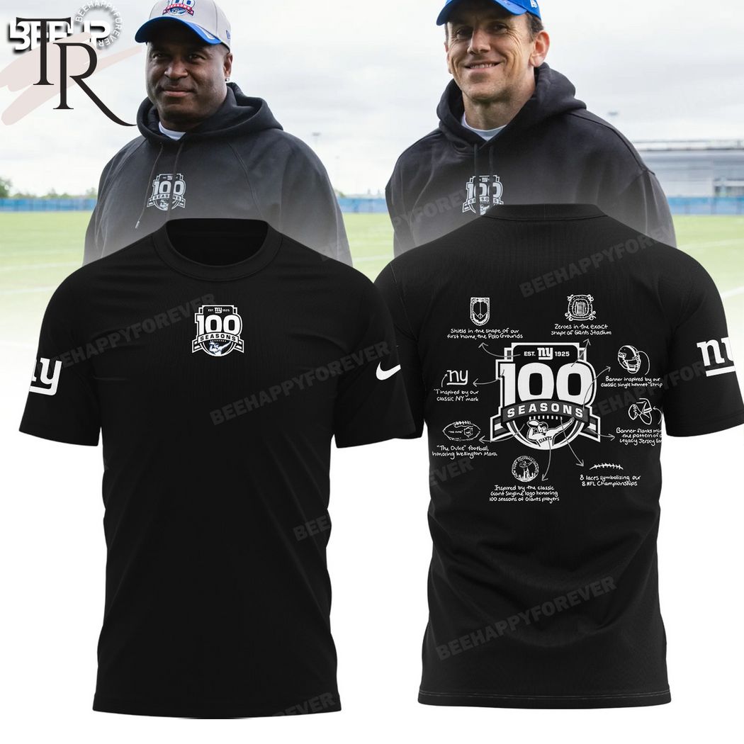 New York Giants 100th Season Hoodie - Black