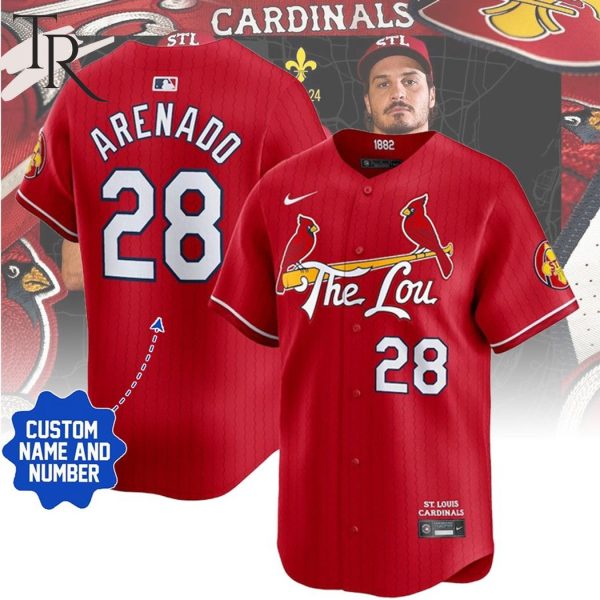 St. Louis Cardinals Red 2024 City Connect Custom Name and Numbler