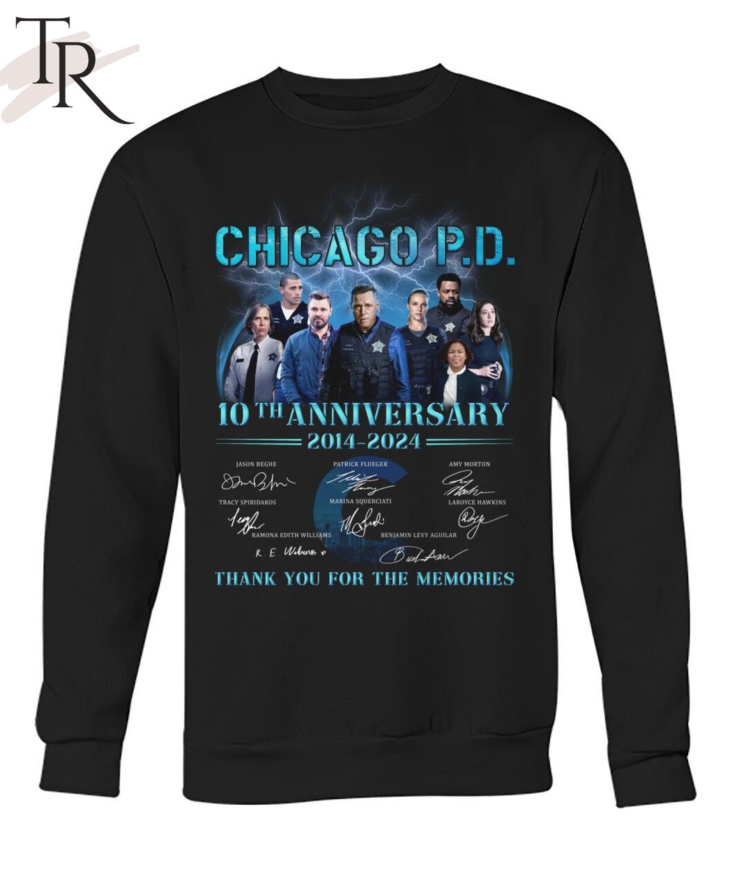 Chicago P.D. 10th Anniversary 2014-2024 Thank You For The Memories T-Shirt