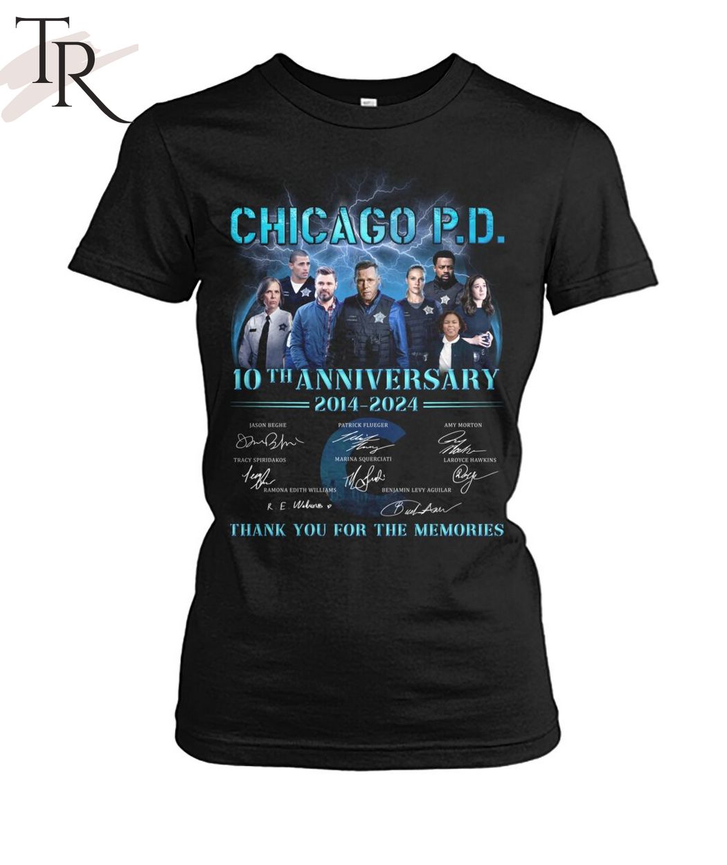 Chicago P.D. 10th Anniversary 2014-2024 Thank You For The Memories T-Shirt