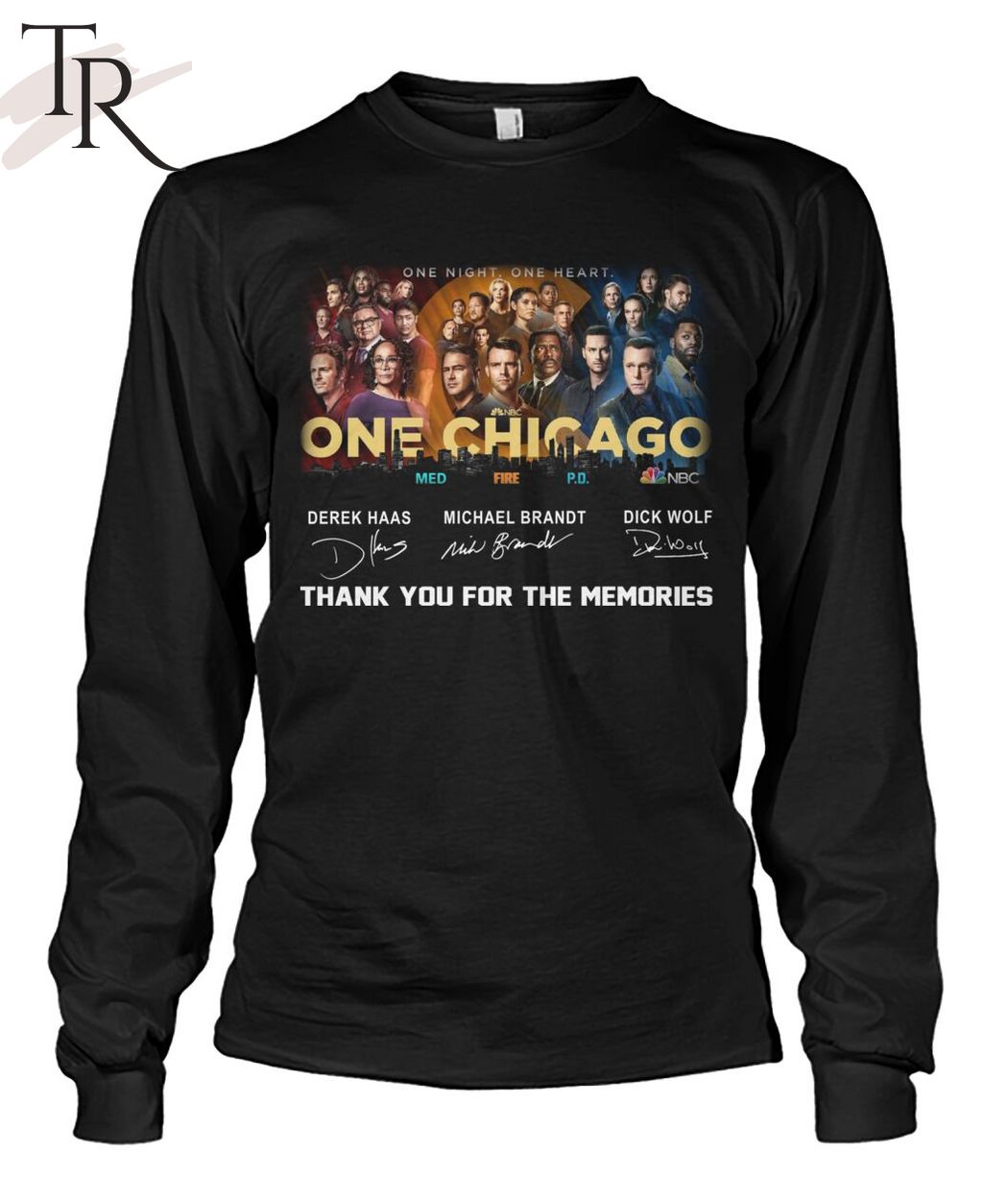One Night, One Heart One Chicago Thank You For The Memories T-Shirt