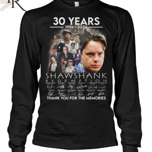 30 Years 1994-2024 Shawshank Redemption Thank You For The Memories T-Shirt