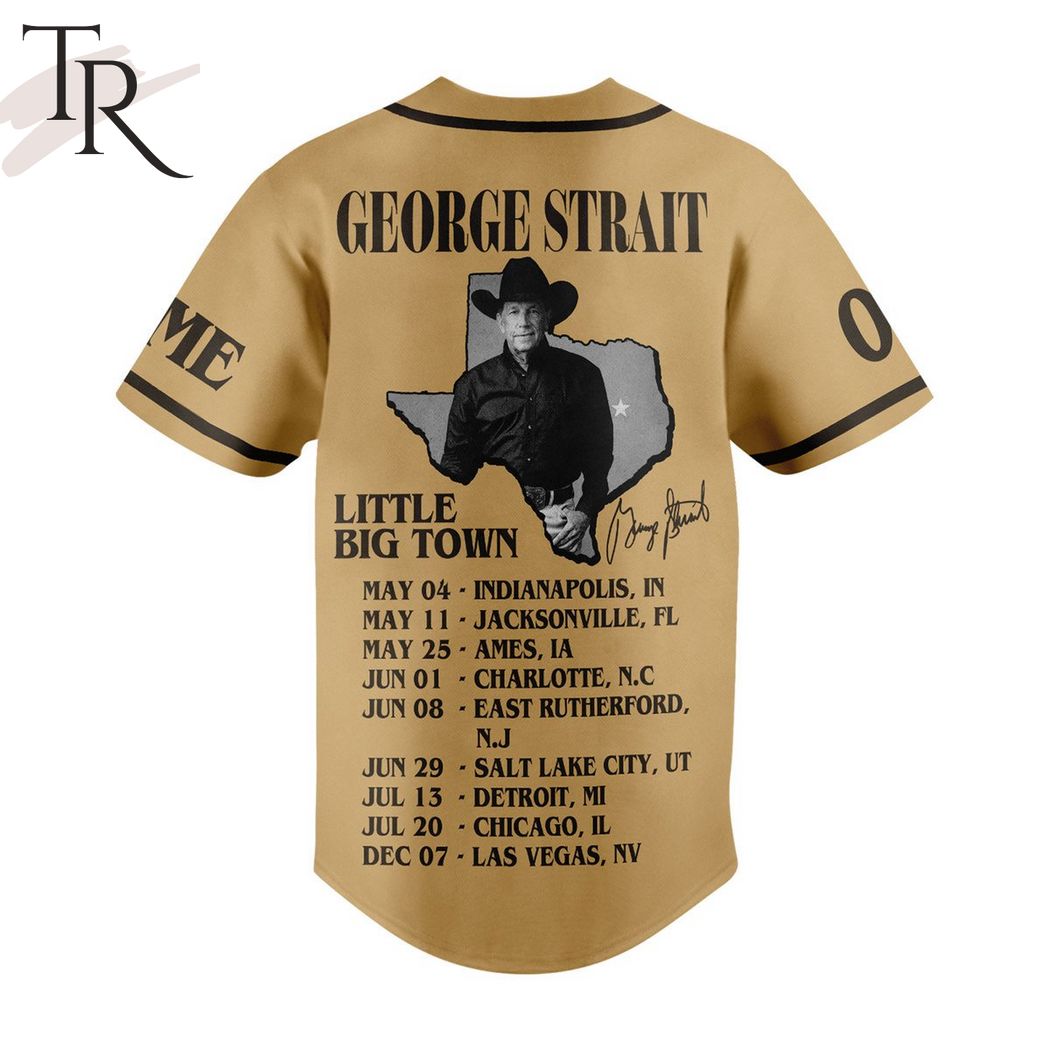 George Strait Little Big Town Custom Baseball Jersey