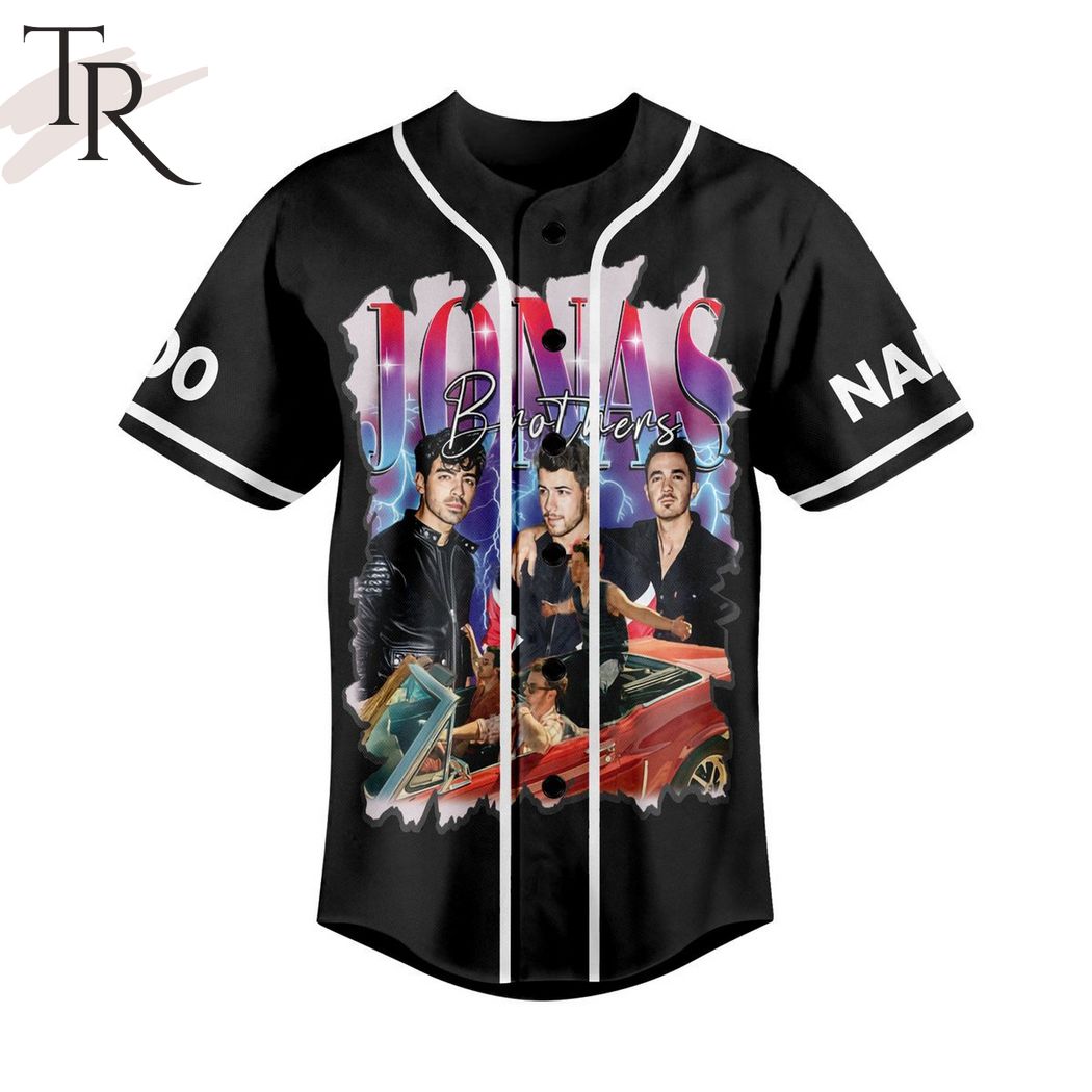 Jonas Brothers Five Albums One Night Custom Baseball Jersey