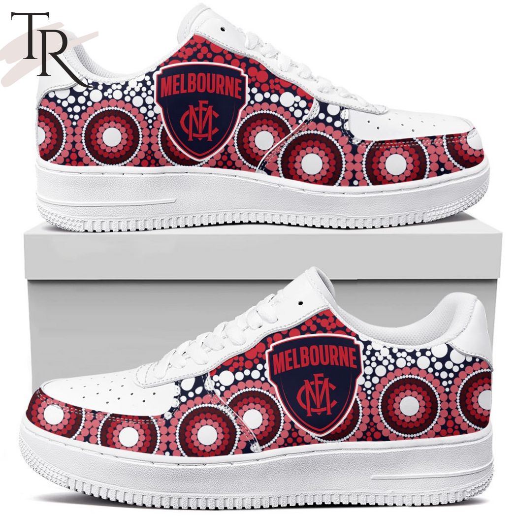 AFL Melbourne Football Club Special Indigenous Design Air Force 1 Shoes