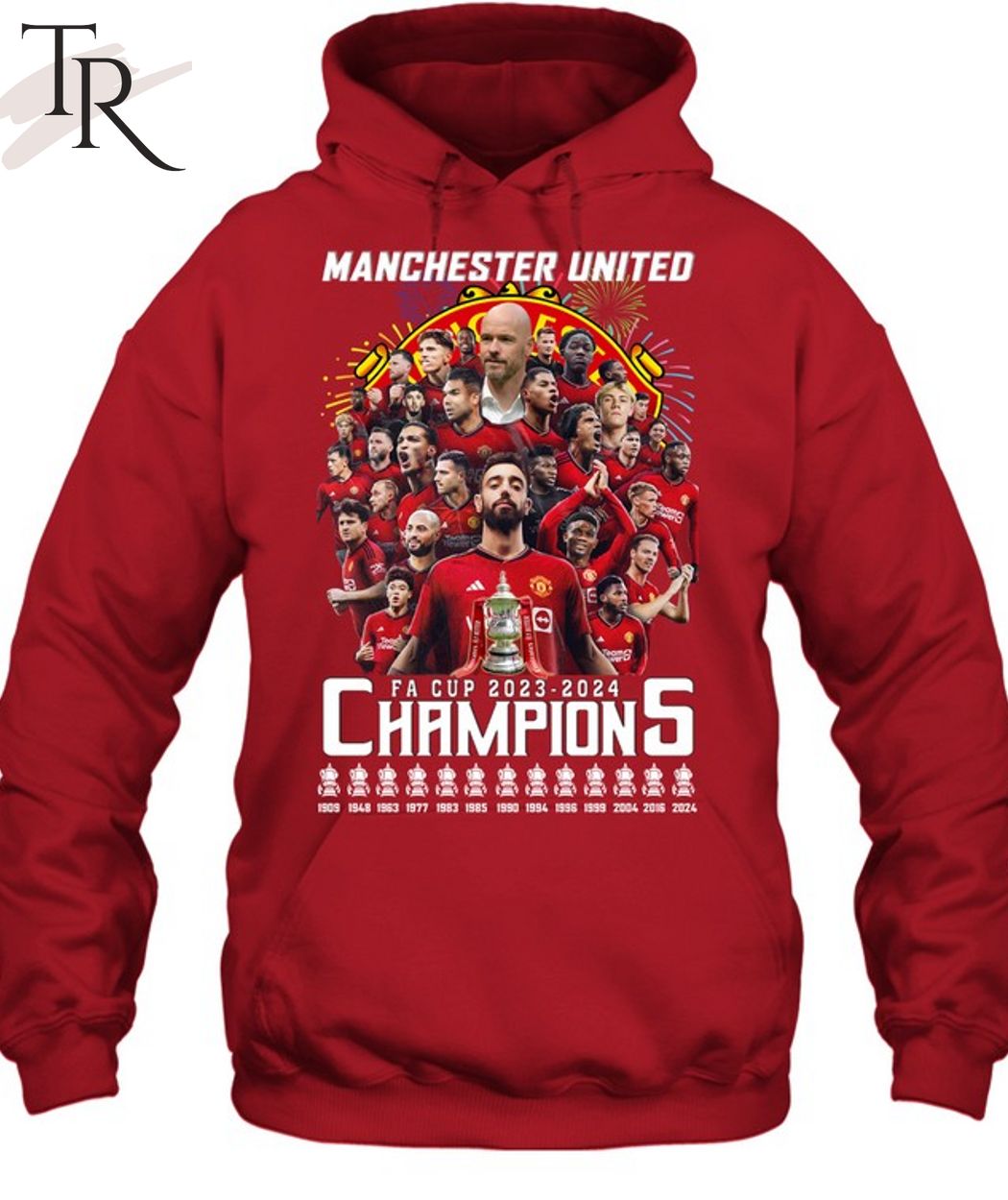Manchester United FA 2023-2024 Champions T-Shirt