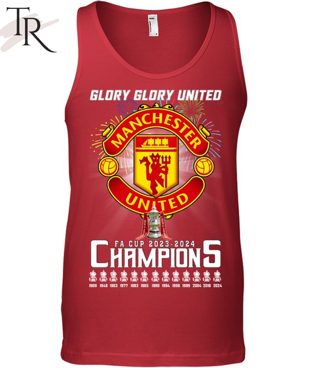 Glory Glory Manchester United FA Cup 2023-2024 Champions T-Shirt
