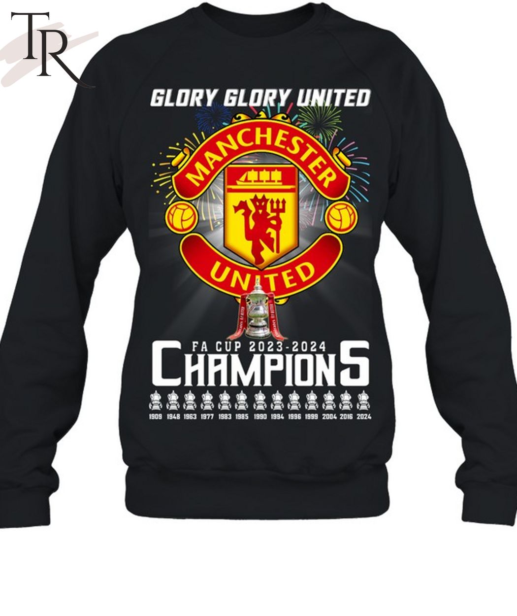 Glory Glory Manchester United FA Cup 2023-2024 Champions T-Shirt